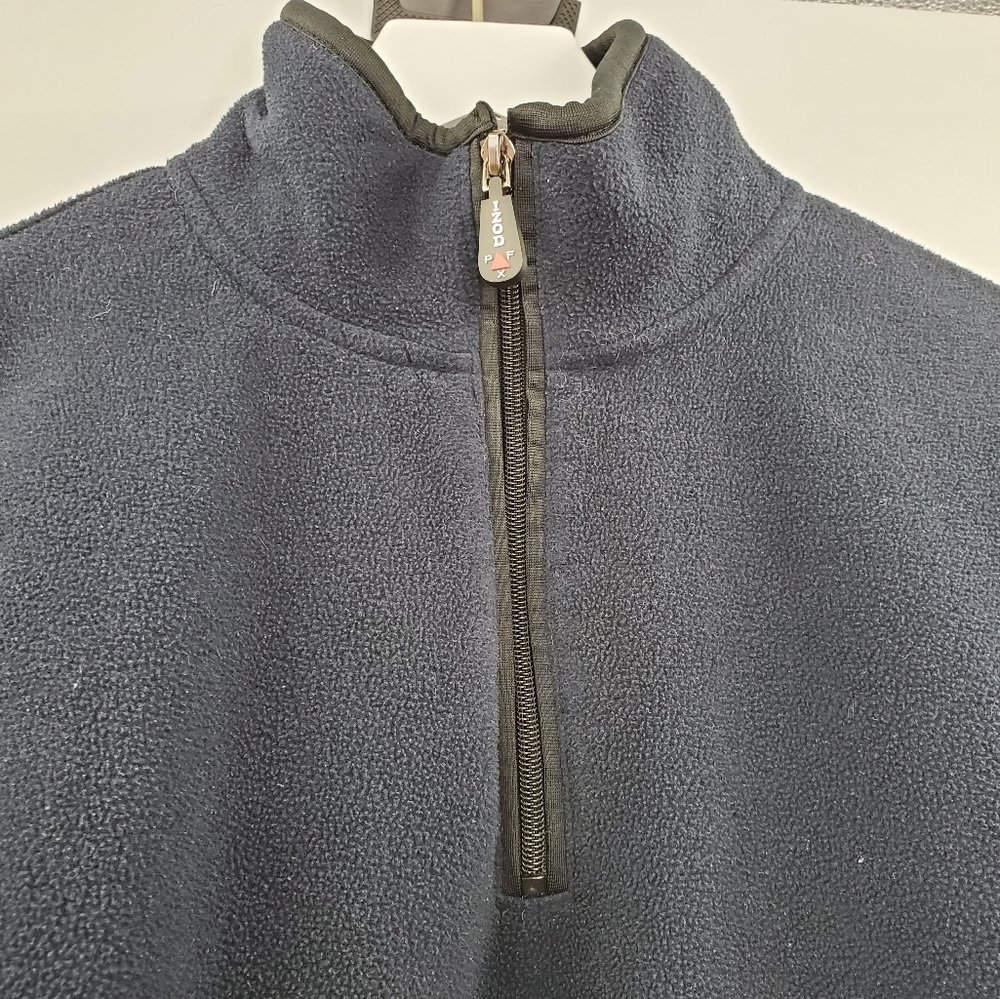 Vintage Izod Fleece Dad Jacket Quarter Zip Blue Pullover - Picture 2 of 8